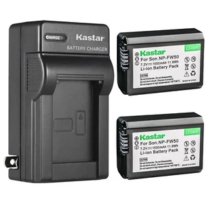 Wall Charger & 2 battery for Sony Alpha a3000 a5000 a5100 a6000 a6300 a6400 - Picture 1 of 5