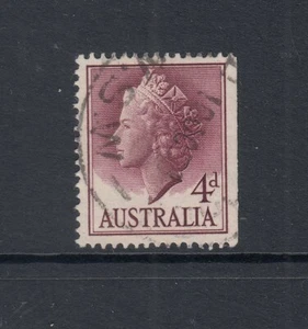 1957 QEII 4¢ Claret definitive SG 282a Booklet Plates variety BW 320h ($60), FU. - Picture 1 of 1