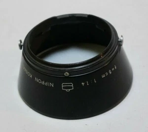 Nikon Nippon Kogaku Hood for 5cm f/1.4 Lens S2 S3 SP Camera Early Pat Pend Ver. - Picture 1 of 3