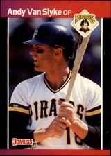 1989 Donruss Pittsburgh Pirates Baseball Card #54 Andy Van Slyke