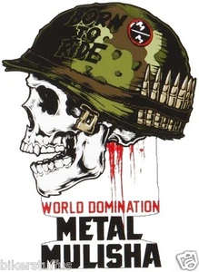 METALL MULISHA WORLD DOMINATION BORN TO RIDE STOßSTANGE AUFKLEBER LAPTOP AUFKLEBER - Bild 1 von 1