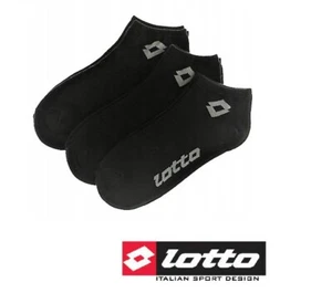 Lotto 3er-Pack Sneakers Socken Sneaker Socks Schwarz Uni Gr 35/38 39/42 43/46 - Bild 1 von 3