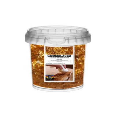 GOMMALACCA GOMMA LACCA IN SCAGLIE PER RESTAURATORI 100/250/500Gr./ 1KG. in VASO