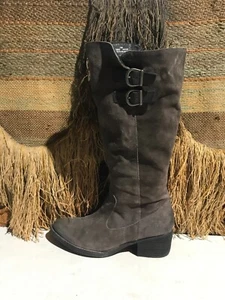 Born Women's  Basil Gray Suede Tall Boot US Women Size 11M - Picture 1 of 9