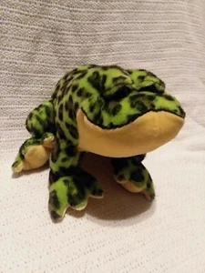 Ganz Webkinz Bullfrog Plush Stuffed Green Frog Animal - Picture 1 of 9