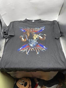 Vintage Galumo Lynard Skynard Sz XXL Concert T Shirt Harley 3D Motorcycle Rebel - Picture 1 of 8