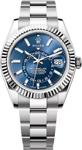 Rolex Sky-Dweller Blue Dial Rotating GMT Self-Winding Mens Swiss-Made Watch - Picture 1 of 5
