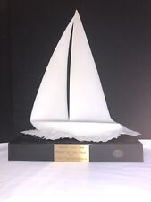 Vintage 1997 John Perry Art Sculpture Sailboat Racer of the Year Trophy Alameda
