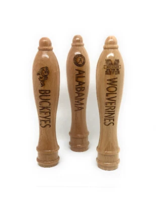 NCAA Engraved Pub Style Beer Tap Handle ACC SEC Big 10 12 Pac BYU  - Image 1 of 4