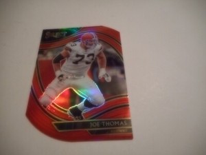 Joe Thomas 2020 Select Field Level Red Die-Cut Prizm #337 Cleveland Browns HOF