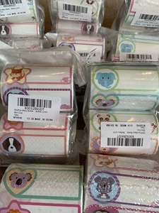 500 pegatinas escritas en etiquetas para alimentos para bebés, biberones, guardería L, 3""x 1"" extraíbles - Imagen 1 de 2