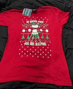 Too Fast He Knows When You Are Sleeping T-shirt Freddy Krueger NoES Large - Picture 1 of 1