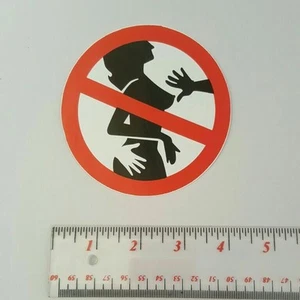 DON'T TOUCH Sticker Funny Label Joke Prohibition & Warning Funny Signs - Picture 1 of 2