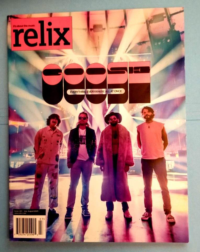 GOOSE-RELIX MAGAZINE AUG-2025 Also Gratedfull Dead, Doobie Bros and more - Image 1 of 1