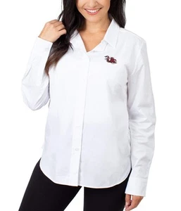 UG Apparel NCAA South Carolina Fighting Gamecocks Womens Oxford Shirt (WHITE-2X) - Picture 1 of 1