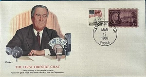 Mort Kunstler Episches Ereignis in der Geschichte der USA FDR Erstes Kamingespräch 3/12 - Bild 1 von 2