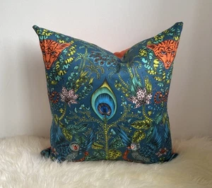 Emma J Shipley ‘Amazon’ Cotton Satin Cushion Cover 50cms Handmade New - Picture 1 of 3