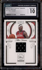 2009-10 National Treasures Century Material #14 Allen Iverson /99 CGC 10 - Picture 1 of 2