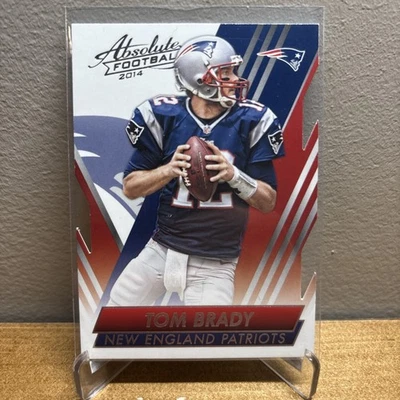 2014 TOM BRADY PANINI ABSOLUTE NFL #44 RED RETAIL DIE CUT SP CARD PATRIOTS BUCS - Image 1 of 2