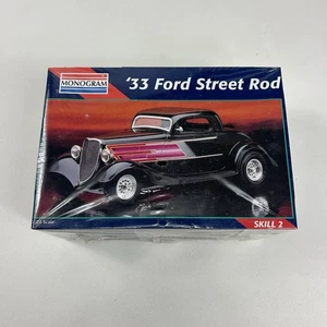 Monogram 2480 1/24 Scale 33 Ford Street Rod Plastic Model Kit Vintage New Sealed - Bild 1 von 6