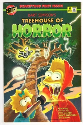 Treehouse Of Horror #1 Very Fine 8.0 1st Issue Bongo Simpsons - Image 1 of 2
