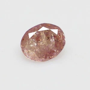 0.12 Ct Glittering Oval (3 x 2M) 100% Natural Argyle Fancy Purplish Pink Diamond - Picture 1 of 7