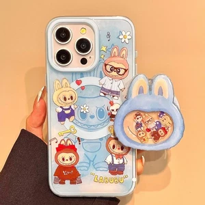 Labubu MagSafe Phone Case For iPhone 11 12 13 14 15Plus 16Pro Max+3d Toy Holder - Picture 1 of 4