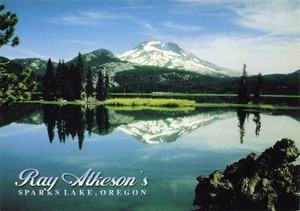 Oregon Sparks Lake Vintage Postcard - Bild 1 von 2