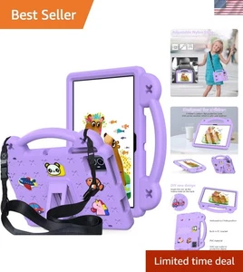 Revvl Tab 2 10.1'' Tablet Case with Strap, Purple - Picture 1 of 8
