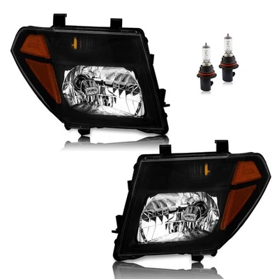 Pair Headlights For 2005-2007 Pathfinder 2005-2008 Nissan Frontier w/Bulbs - Image 1 of 4