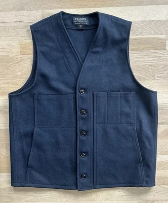 Men's Very Nice Filson Mackinaw 100% Virgin Wool Vest Size - Large L - Image 1 of 3