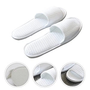 3 pares de zapatillas antideslizantes para viaje en casa hotel blancas desechables - Imagen 1 de 12