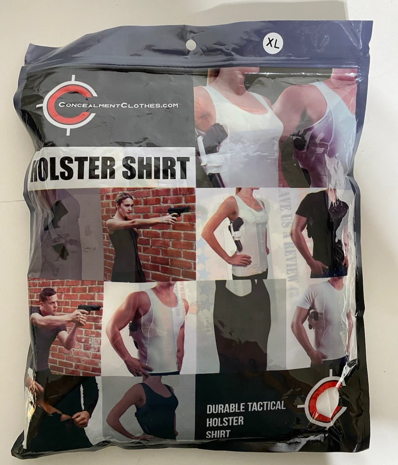 Tactical Holster Shirt Mens XL White Tee Conceal Carry New Sealed - Image 1 of 2