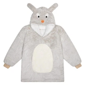 Erwachsene Fleece Hoodie Häschen Kuscheln Sherpa Plüsch Pullover Loungewear Decke Kuschelig - Bild 1 von 4