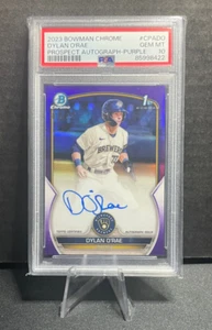 2023 Bowman Chrome Dylan O'Rae Auto Purple /250 PSA 10 Gem Mint - Picture 1 of 2