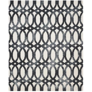 SAFAVIEH Dip Dye DDY675D Handmade Ivory / Graphite Rug - Picture 1 of 27