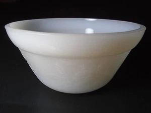 Federal ~ APPLE BLOSSOM SMALL NESTING or MIXING BOWL ~ Milk Glass circa 1930's - Picture 1 of 9