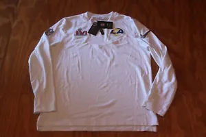 Los Angeles Rams Super Bowl LVI  Long-Sleeve Onfield Shirt Men's Size L NWT - Picture 1 of 4