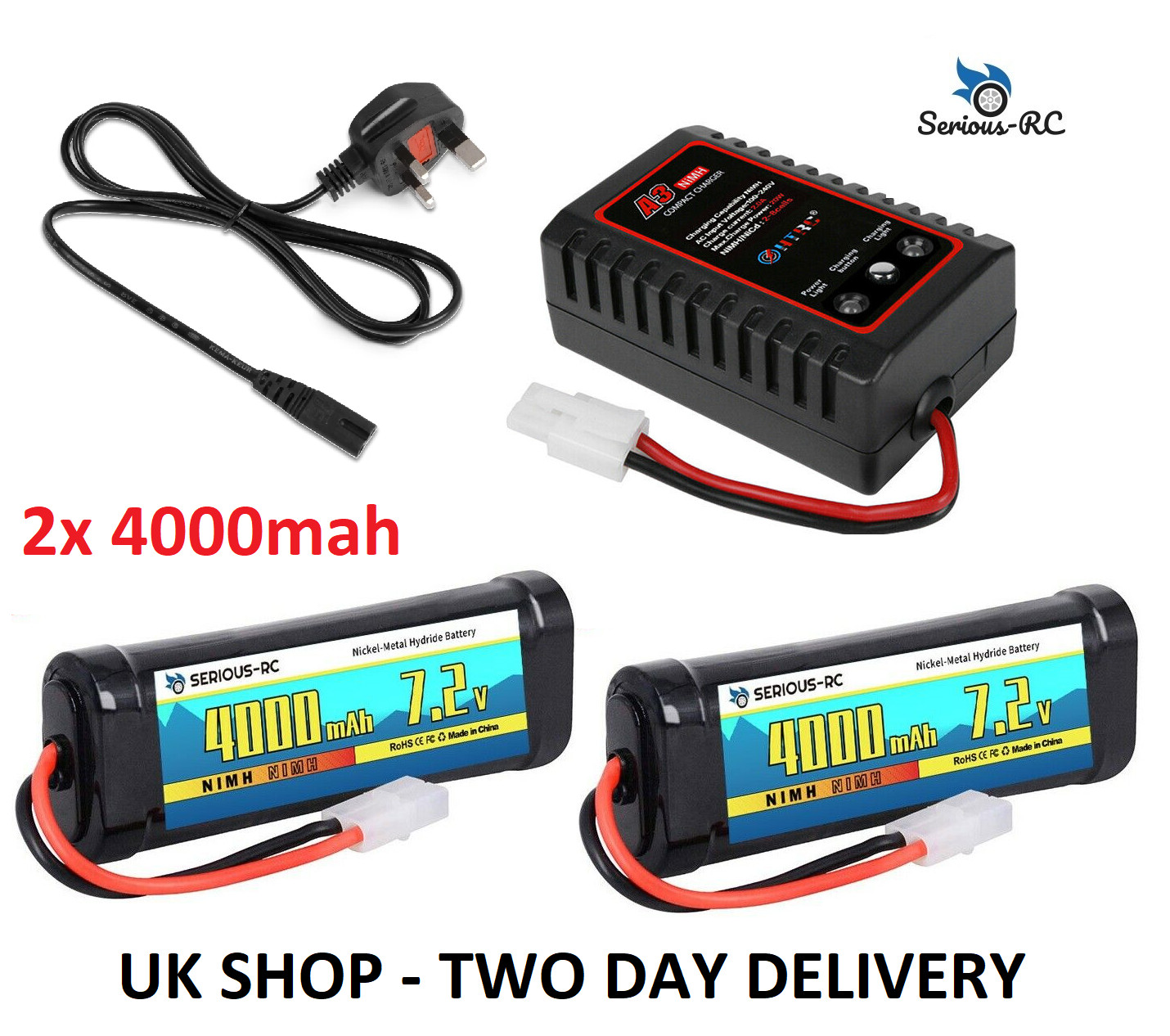 Au Store NiMH Battery Charger AC/DC Adaptor RC Car Power Pack 7.2V