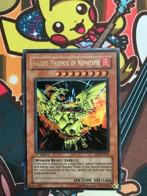 Sacred Phoenix of Nephthys 1.Auflage FET-EN005 Yu-Gi-Oh! Karten Englisch NM - Bild 1 von 2