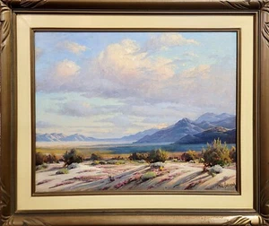 Paul Grimm -1958 California Desert during Springtime- Oil painting - Picture 1 of 10