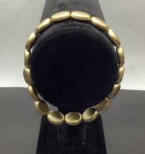 Vintage Wood Bead Elastic Bracelet - Picture 1 of 3