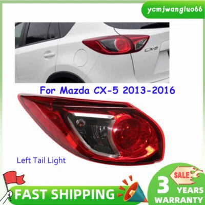 Fit Mazda CX-5 CX5 2013-2016 Left Driver Side Outer Tail Light Halogen Rear Lamp Foto 1 de 4