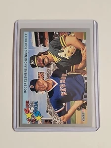 Roger Clemens/Dennis Eckersley #717 1993 Fleer Super Star Special Baseball Card - Picture 1 of 2