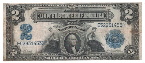 U.S. - Series of 1899 $2.00 Silver Certificate Cover