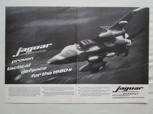 3/1981 PUB DASSAULT BREGUET BRITISH AEROSPACE JAGUAR INTERNATIONAL JAG60 AD - Bild 1 von 1