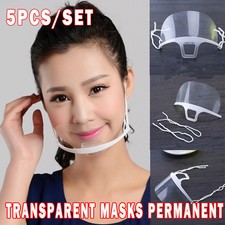 Transparent Face Cover Permanent Anti Fog Plastic Health Care Tool Catering Food