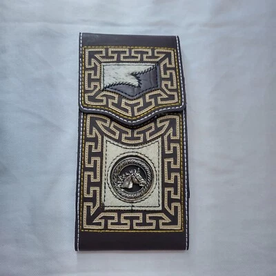  FUNDA DE CUERO OCCIDENTAL PARA TELÉFONO CELULAR, FUNDA VAQUERA DE CUERO VAQUERO RODEO FUNDA PARA TELÉFONO Foto 1 de 4