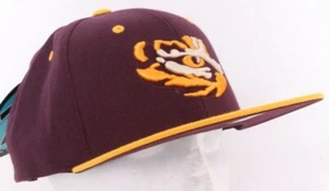 NEW Morehouse College Maroon Tigers Eye Zephyr Cap Hat Snapback Adult OSFA - Picture 1 of 9