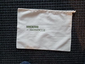 " Monocle" Birkenstock Natural Linen Shoe Bag NWOT 11 x 16 please read - Picture 1 of 3